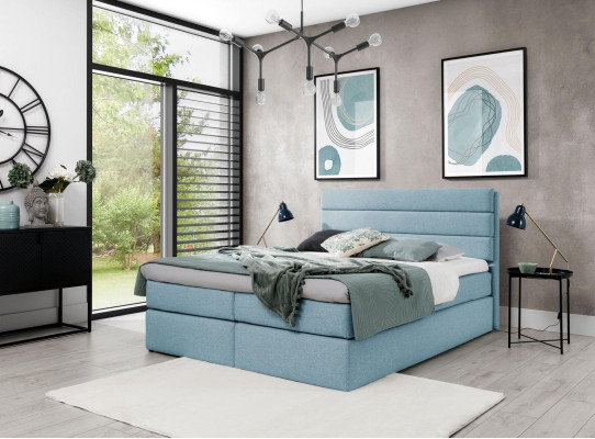 White Bed Box Spring Bed 180x200 Bedroom Design Double Hotel Modern Furniture